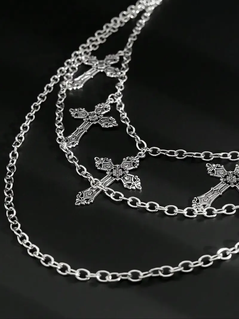 Adjustable Cross Layered Waist Chain, Punk Style Jeans Chain, Fashion Pants Chain for Party, Trendy All-match & Exquisite Accessory for Birthday Gift Adjustable Jewelry Body Jewellery
