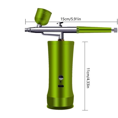 Electric Airbrush Kit with Compressor, Rechargeable Portable Cordless Air Brush Set, Handheld Airbrush Gun Set for Nail Art, Makeup, Painting, Cake Decor