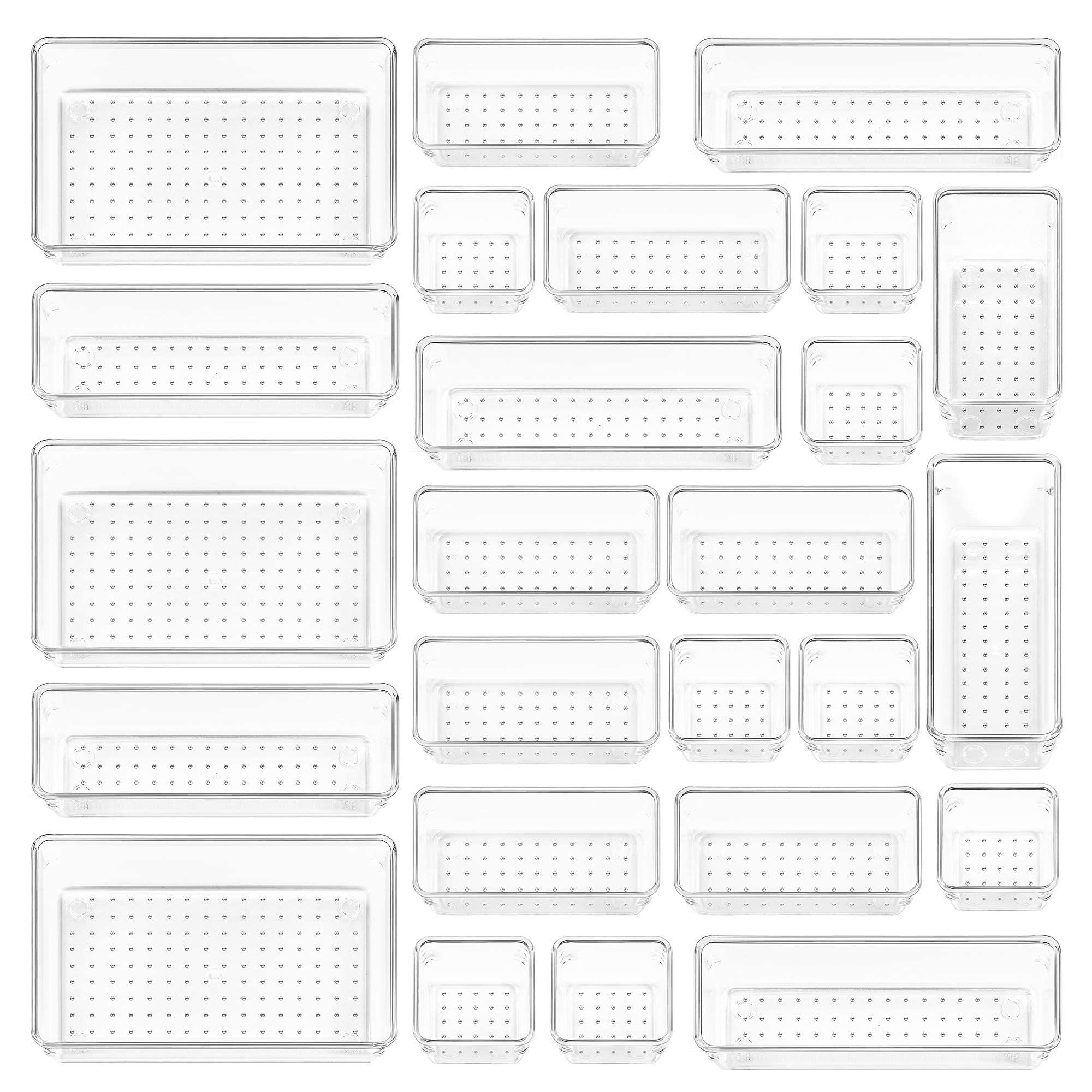 25 Stücke Schubladen Ordnungssystem mit 4 Größen