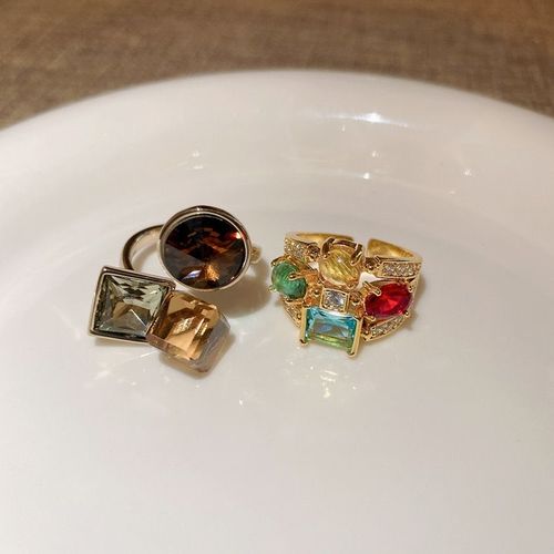 Designer's original hand-set gemstone ring