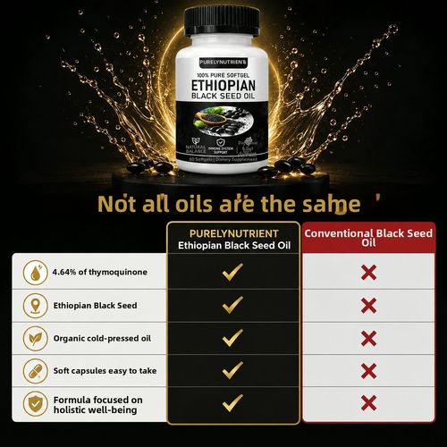 100% Pure Ethiopian Black Seed Oil – Boosts immunity, promotes digestion, and balances bodily functions – Start today!