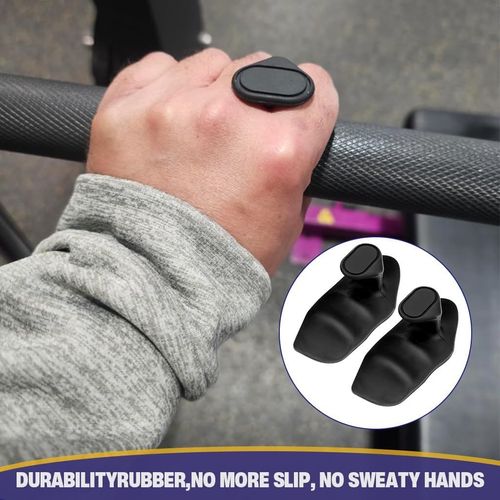 Anti-Slip Ergonomic Hand Grips (1 Pair) - Black Color