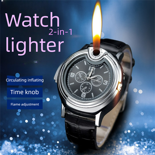 Watch Lighter Windproof Gas Torch Lighter Multi-function Refillable Cigarette Gas Lighter
