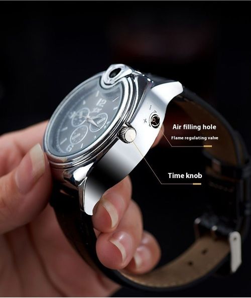Watch Lighter Windproof Gas Torch Lighter Multi-function Refillable Cigarette Gas Lighter