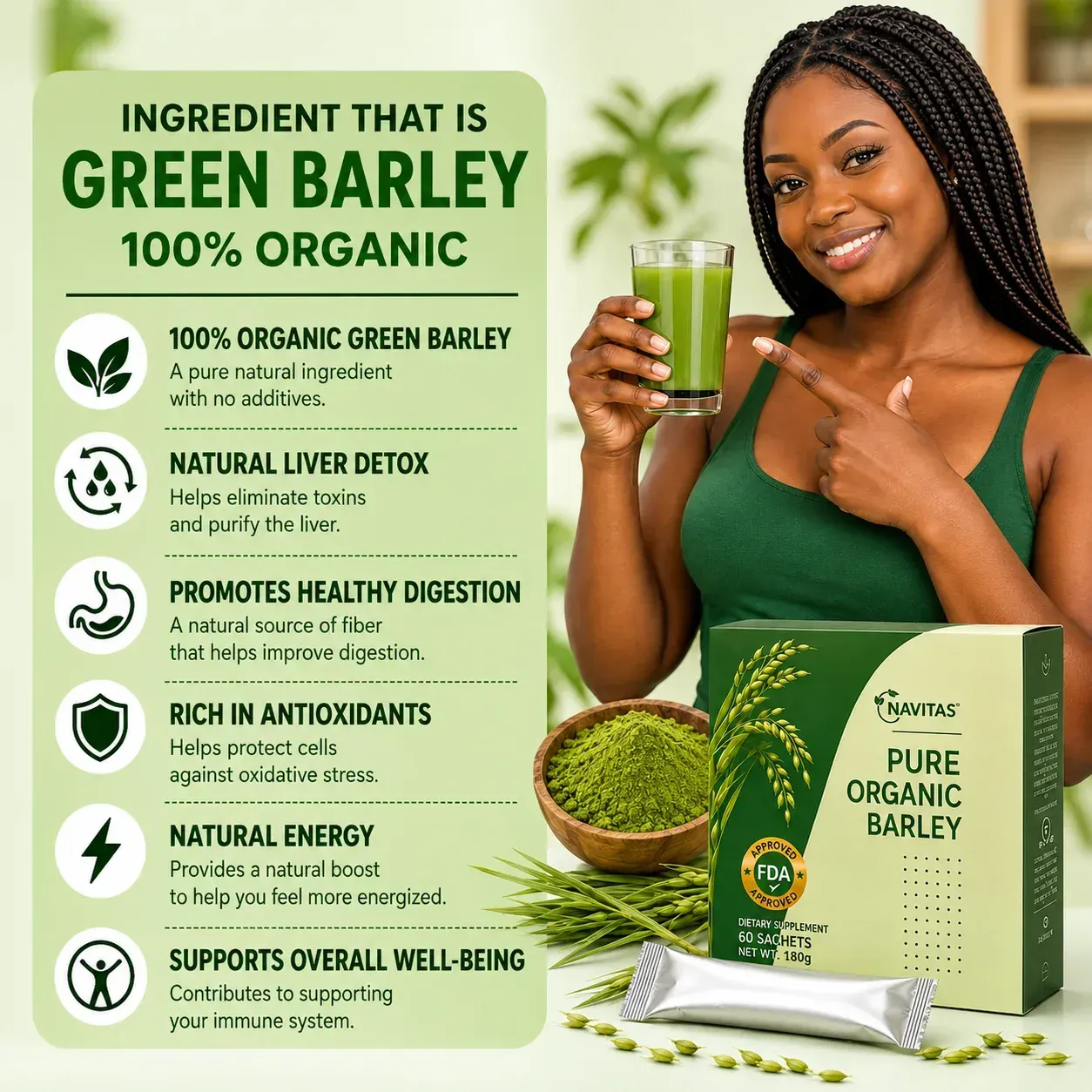 Navitas Barley Grass Powder