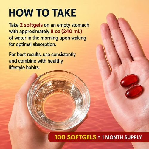Krill Oil Capsules with Omega 3 and Astaxanthin