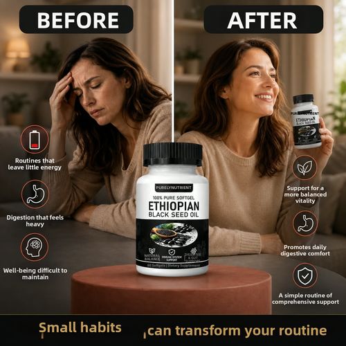 100% Pure Ethiopian Black Seed Oil – Boosts immunity, promotes digestion, and balances bodily functions – Start today!
