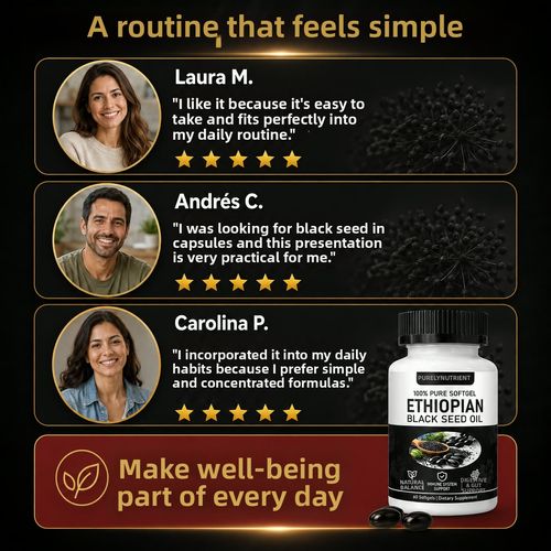 100% Pure Ethiopian Black Seed Oil – Boosts immunity, promotes digestion, and balances bodily functions – Start today!