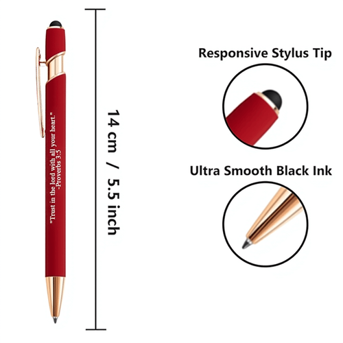 Find Daily Strength: Premium Comfort Bible Verse Pens – 10pcs（One of each color）