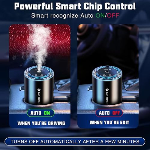 Smart Car Air Freshener Diffuser with Starry Sky Projection and 50ml Perfume