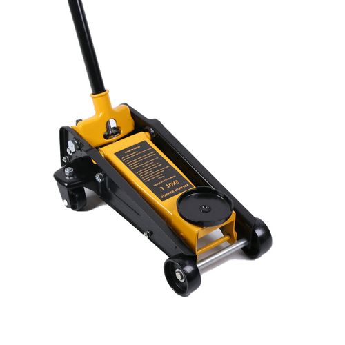 3 TON Low Profile Hydraulic Garage Car Trolley Double Pump Horizontal Mini Floor Jack with Long Allied Black Lifting Parts