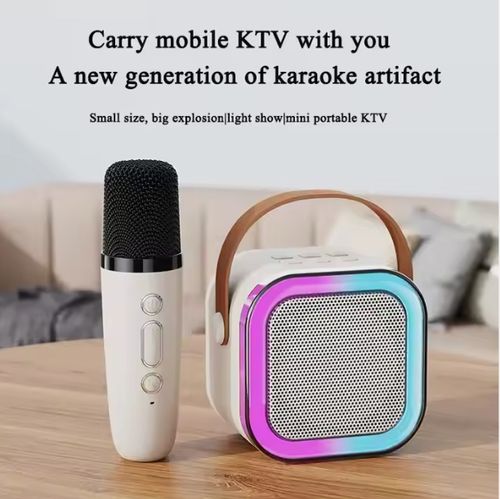 Ktv Mini Portable Microphone Audio Integrated Mic Home Singing Family Karaoke Speaker