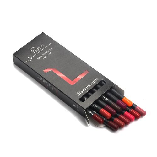 New 12-Color Matte Long-Lasting Lip Liner Non-Fading Lip Pencil for Makeup