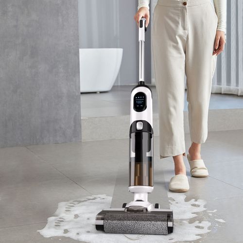 Cordless Floor Scrubber Handheld Electric Wet & Dry Vacuum Cleaner Household Floor Vacuum Cleaner