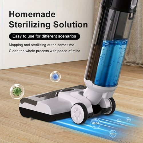 Cordless Floor Scrubber Handheld Electric Wet & Dry Vacuum Cleaner Household Floor Vacuum Cleaner