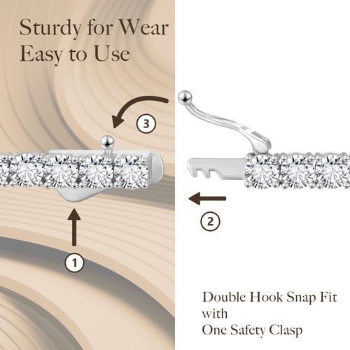 3mm Cubic Zirconia 925 Sterling Silver Bridal Wedding Jewelry 14K White Gold Plated Women Men Diamond 5A CZ Tennis Bracelets