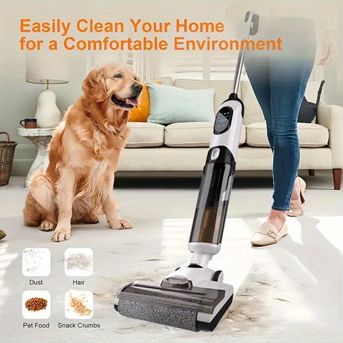 Cordless Floor Scrubber Handheld Electric Wet & Dry Vacuum Cleaner Household Floor Vacuum Cleaner
