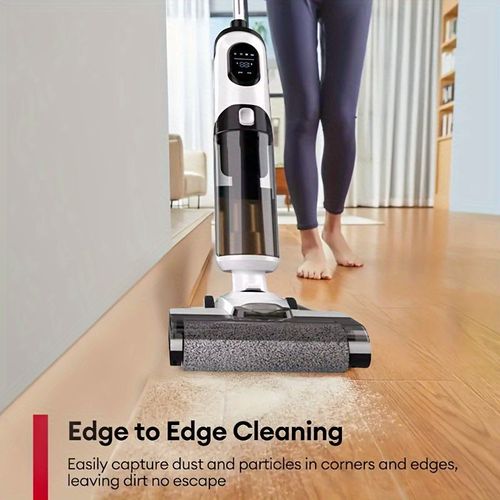 Cordless Floor Scrubber Handheld Electric Wet & Dry Vacuum Cleaner Household Floor Vacuum Cleaner
