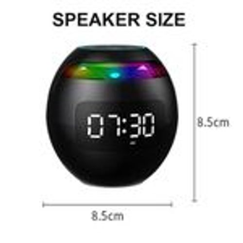 Mini Bluetooth Speaker with LED Display Alarm Clock