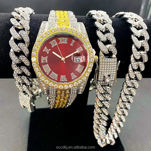 Luxury Set Shiny Diamond Watch