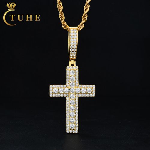 Cross Pendant Necklace (Gold Plated)