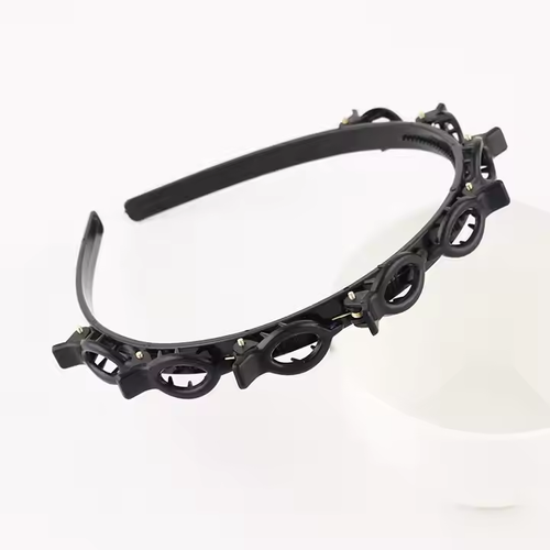 Black and red two pack only cost 280ghs！European and American Style Simple Fashion Multi-layer Hollow Braided Headband