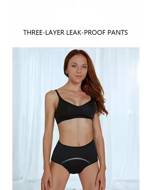 Buy One Get One Free！Mid Waist Womens Teen Girls Period Underwear Mesh Menstrual Period Panties Leak-Proof Organic Cotton Protective Briefs