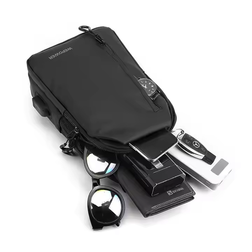 🔥Hot Sale 50% off🔥Waterproof Men's Chest Bag Leisure Large Capacity Single Shoulder Crossbody Motorcycle