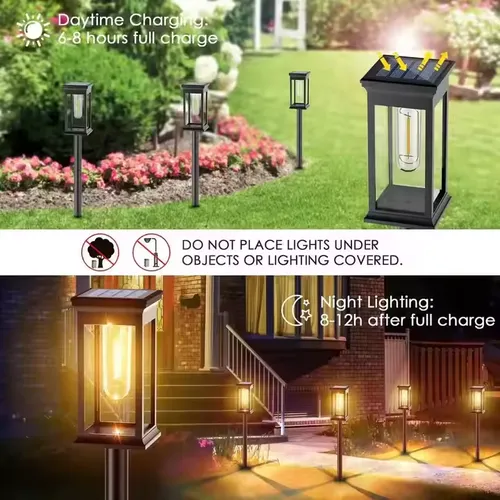 Durable Motion Sensor Light Remote Control Solar Floodlight Parking Lot Light, 2 Pack