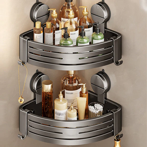 Wall Mounted Bathroom Organizer with Suction Cup🔥