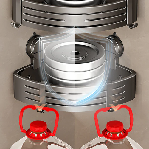 Wall Mounted Bathroom Organizer with Suction Cup🔥