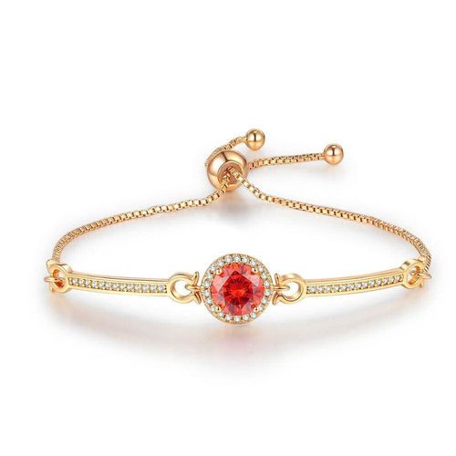 African Wedding Fashion Jewelry Set for Women, Gold Plated Red Crystal Bridal Necklace Earrings Ring Bracelet, Party, Church & Aso Ebi Accessories