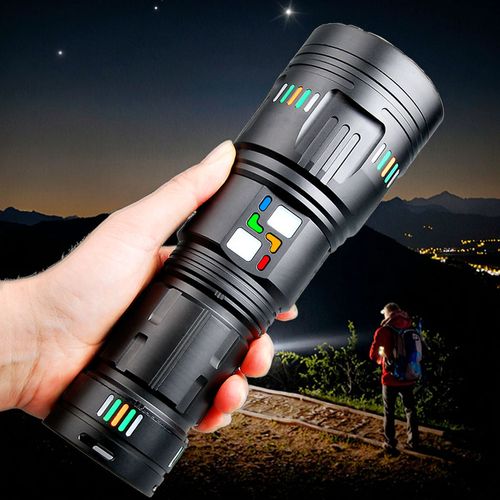 High Power Zoom LED Flashlight Rechargeable 18650 Battery Remote Flashlight Light USB Rechargeable Aluminum Alloy Amazing Product