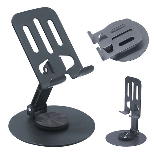 Non-slip Portable Foldable 360 ​​Rotating Metal Desktop Phone Holder Universal Phone Holder Suitable for All Mobile Phones