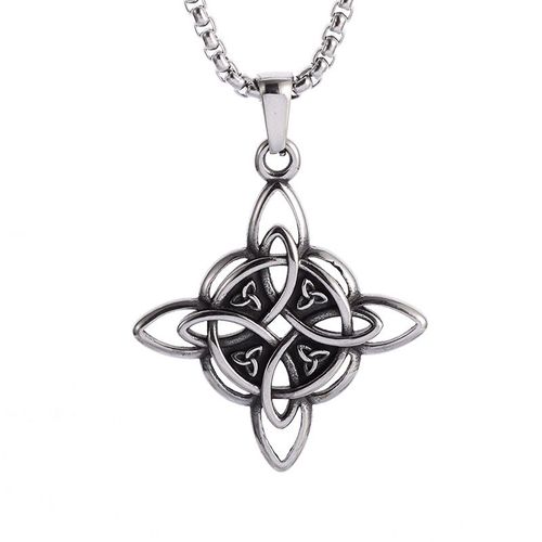 Celtic Knot Necklace Lucky Protection Amulet Unisex Everyday Wear Gift