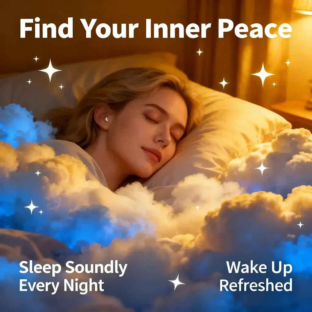 SK26 Mini Invisible TWS Bluetooth Earbuds, 5.4 Wireless Sleep Headphones with HiFi Sound, Noise Cancelling, LED Display, IPX Waterproof, Long Battery Life for Sports & Gaming