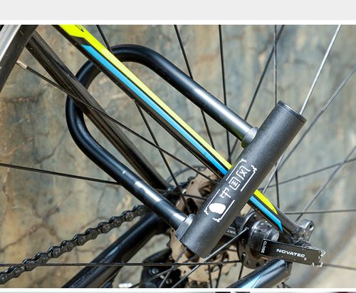 WEST BIKING Chinese Style U-shaped Bicycle Lock Popular Custom Security Anti Theft Bike U Lock With 2 Keys Password Alloy Lock Outdoor Cycling Accessories