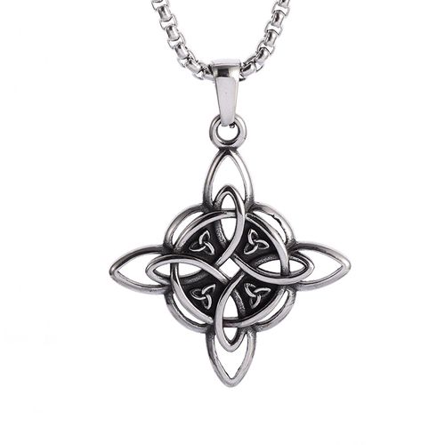 Celtic Knot Necklace Lucky Protection Amulet Unisex Everyday Wear Gift