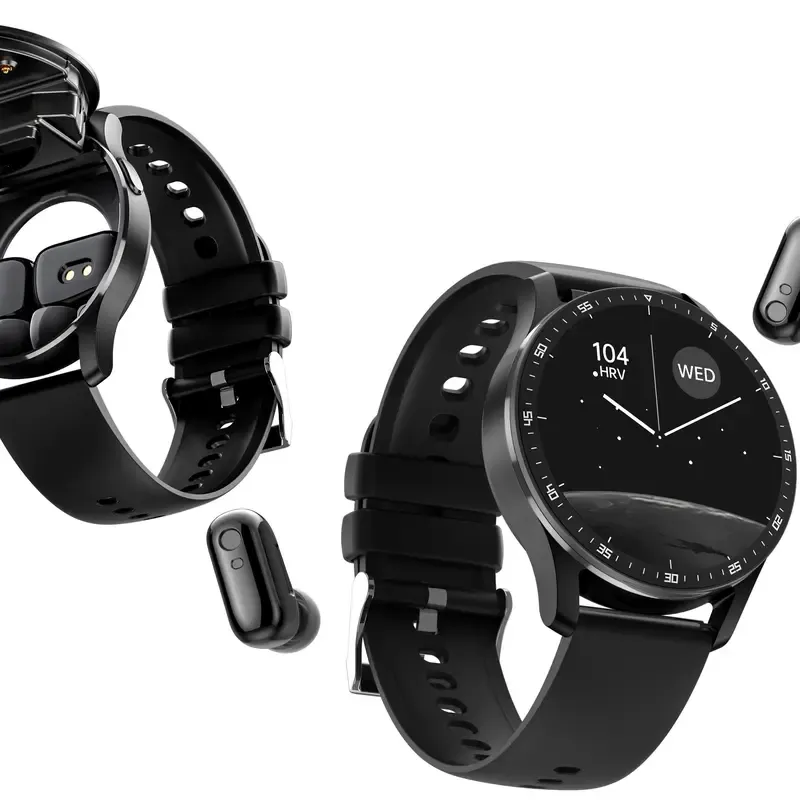 Pulseira de Relógio Inteligente, Auscultador Bluetooth Inteligente X10, Relógio 2 em 1, Ecrã HD de 1,32 polegadas, 1 Relógio Inteligente Impermeável com Ecrã Tátil com Auscultadores Bluetooth, Relógio de Monitorização de Saúde Compatível com Android e iOS