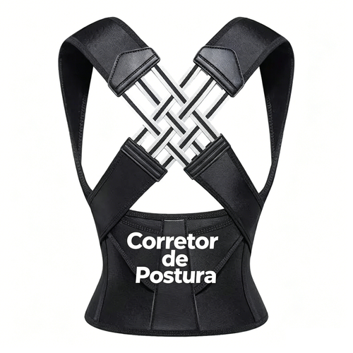 Corretor de postura ajustável Órtese para costas Alinhador de ombros com suporte para ombros Aliviar dores nas costas, pescoço e ombros para homens e mulheres Órtese para alinhamento das costas e da coluna