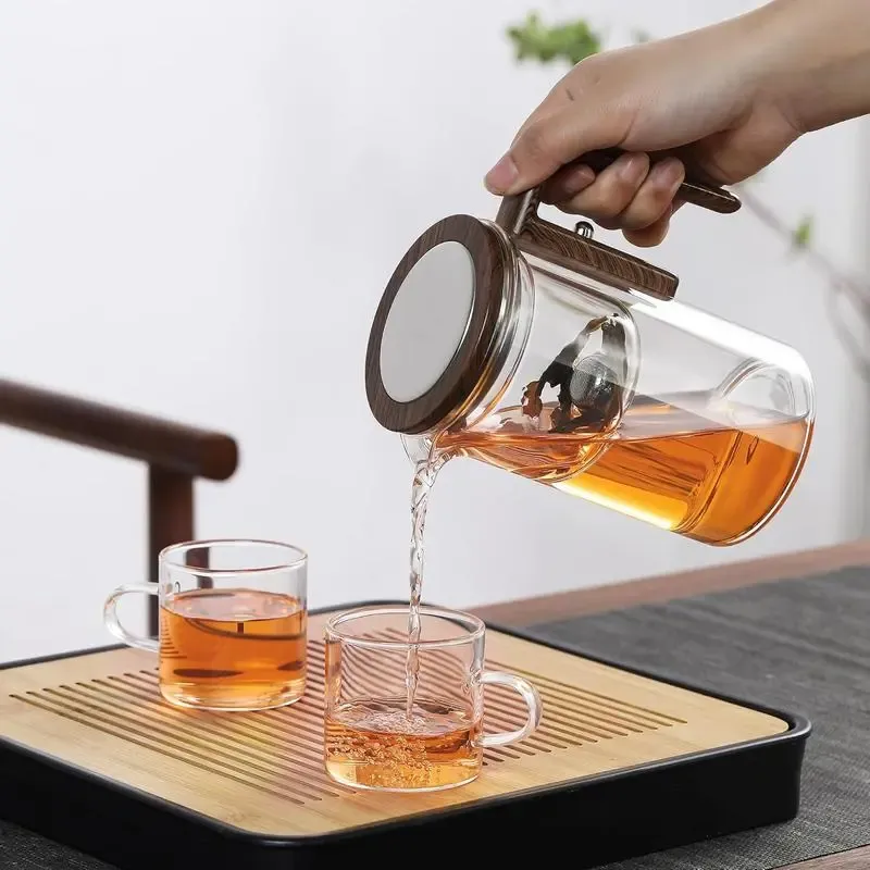 Bule de Chá Encantado, Mágica Feitiçaria, Bule de Vidro Encantado com Coador -800ML Bule de vidro de chávena Conjunto mágico de água Mágica Tampa de Borosilicato