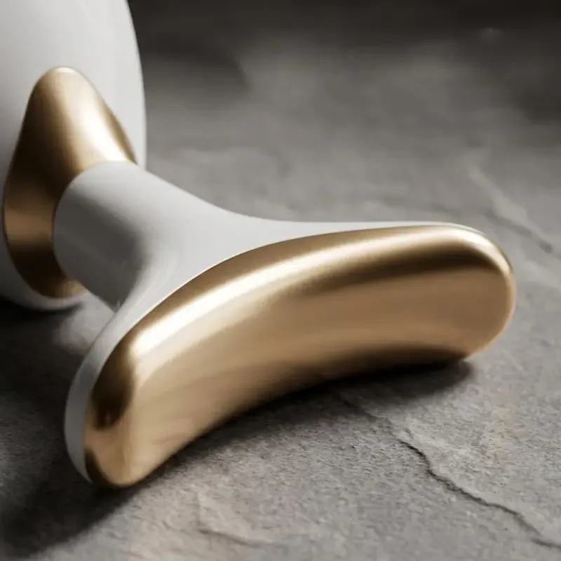 Massajador Elétrico Portátil para Pescoço e Facial - Tamanho Viagem, Anti-Rugas, Reforço do Pescoço, Levantamento, Rolo de Massagem Corporal Compacto, Removedor de Pontos Negros