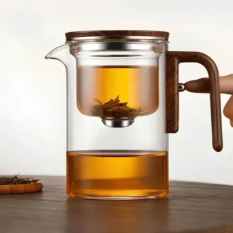 Bule de Chá Encantado, Mágica Feitiçaria, Bule de Vidro Encantado com Coador -800ML Bule de vidro de chávena Conjunto mágico de água Mágica Tampa de Borosilicato