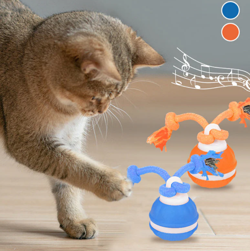 🔥LAST DAY SALE 50% OFF!!🎁Interactive Rolling Cat Ball with Bird Sounds
