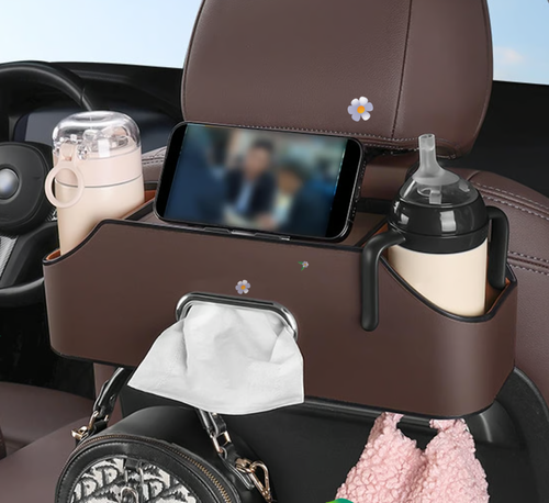 Leather Backseat Car Organizer