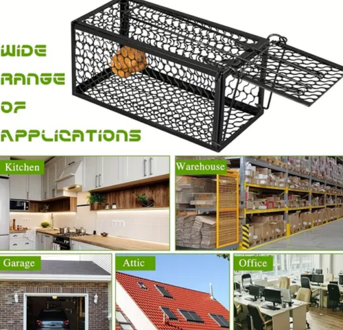 Solid Performance Humane Mouse Trap Cage High Cost-Effective Indoor Outdoor Use Reusable Rodent Control Solution Pest Capture 166 sales
