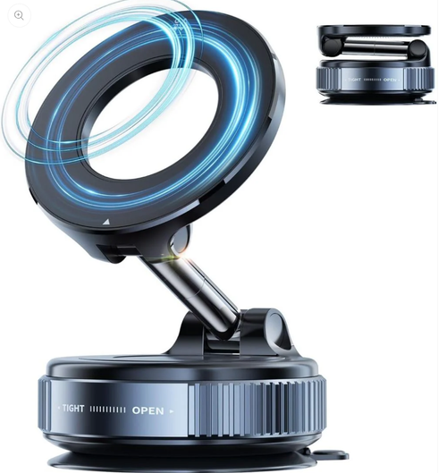 Magnetic Car Mount with Ultra Vacuum Suction Cup