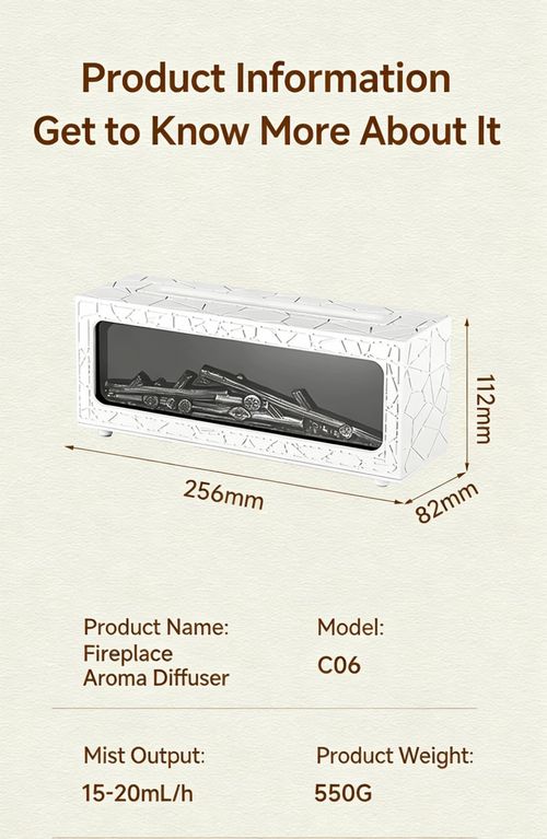 1pc USB Dynamic Flame Aroma Diffuser & Humidifier | Rainbow Fireplace Glow, Timer, Auto Dry-Off Protection, Water Shortage Protection - Ideal for Home, School, Office - Perfect Christmas,New Year Gift