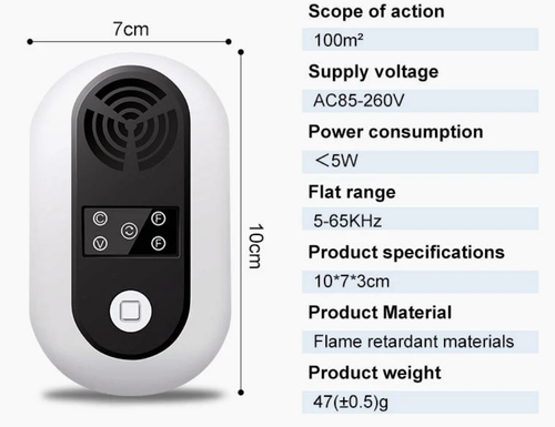 Black Technology Household Ultrasonic Rat and Pest Exterminator