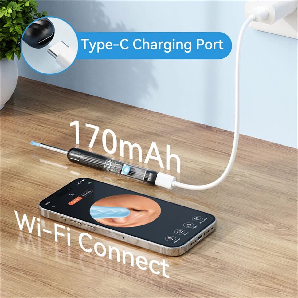 Visual ear pick with endoscope, high-definition intelligent, children's luminous ear cleaning